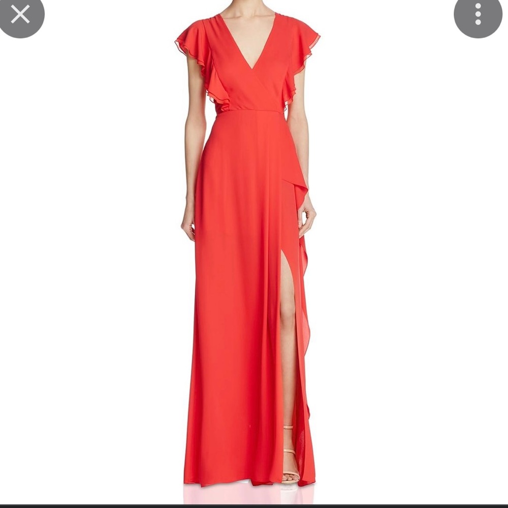 BCBGMaxAzria Red Long Dress size 4